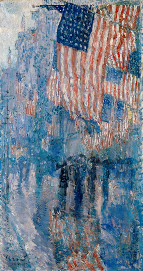 Childe Hassam, The Avenue in the Rain, 1917 The White House Collection