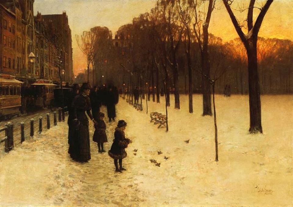 Childe Hassam, Boston Common at Twilight,1885-86, Museum of Fine Arts, Boston