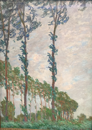Effect of the Wind on Poplars, 1891 Claude Monet, Musee d'Orsay - age 42