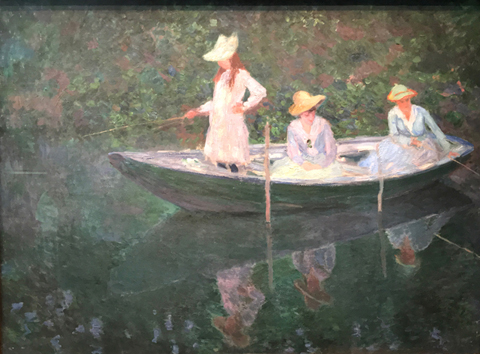 In a Norwegian Boat at Giverny, 1887, Claude Monet, Musee d'Orsay - age 47