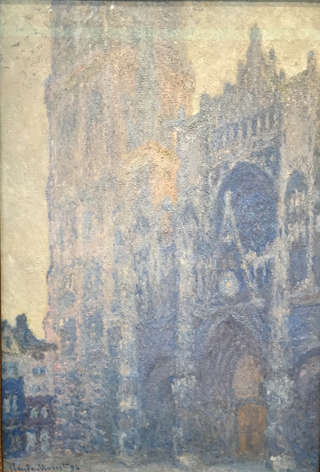 Rouen Cathedral, Portal and Albane Tower, Morning Light, White Harmony, 1892 - 93  Claude Monet, Musee d'Orsay - age 52 - 53