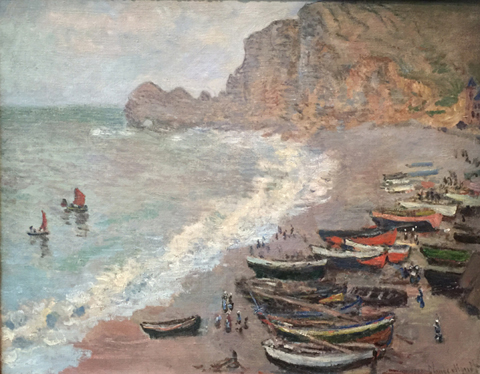 Claude Monet, The Beach at Amont Gate, 1883, Claude Monet, Musee d'Orsay - age 43