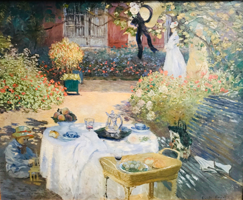Claude Monet, The Breakfast, 1873, Claude Monet, Musee d'Orsay - age 33