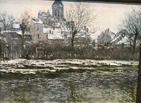 Claude Monet, The Church in Vetheuil in Winter, 1878- 79, Claude Monet, Musee d'Orsay - age 38