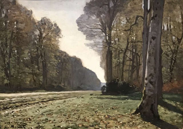 The Road to Bas-Breau Fontenbleau, 1865, Claude Monet, Musee d'Orsay - age 25
