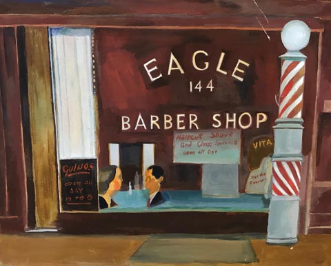 Maurice Lapp, Eagle Barber Shop, 23 x 28.5
