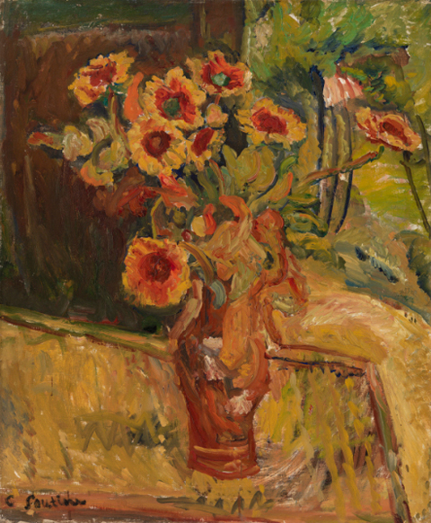 Chaim Soutine, Bouquet of Flowers, c1918 Barnes Collection, Philadelphia