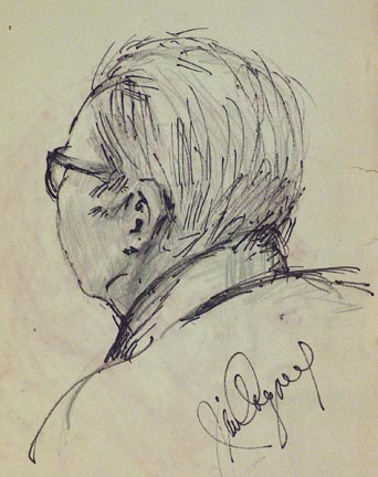 James Cagney Self Portrait Sketch