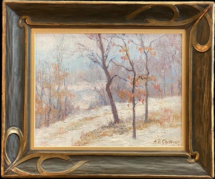 Alice Chittenden, A Snow Covered Path with frame