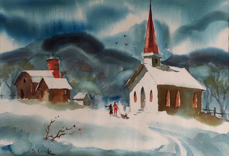 Sam Cook Chapel in the Snow