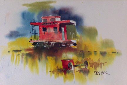 Sam Cook, the Red Caboose