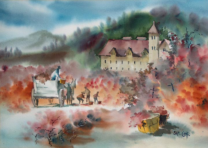 Samantha Cook Yesterday's Harvest Watercolor