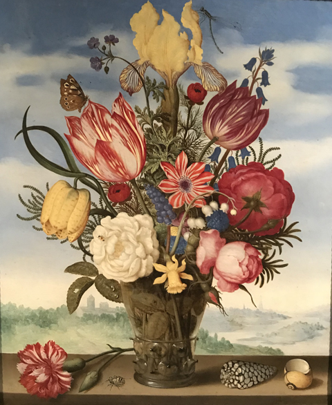 Bouquet of Flowers on a Ledge, 1619 Ambrosius Bosschaert, Northern Netherlands, 1573-1621