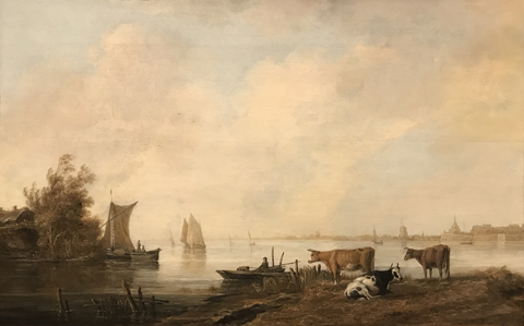 View of the River Maas near Dordrecht, NL, 1644-45 Aelbert Cuyp, 1620-1691
