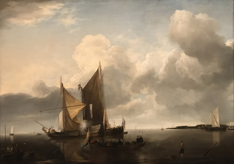 Ships in a Calm, c1650-1655 Jan van de Cappelle, Northern Netherlands, 1626-1679