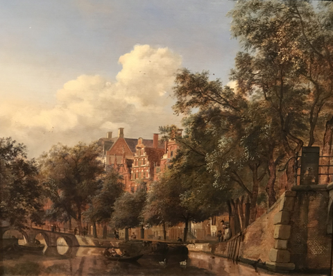 View of Herengracht, Amsterdam, from the Leliegracht, c1660-70 Jan van der Heyden, Northern Netherlands, 1637-1712