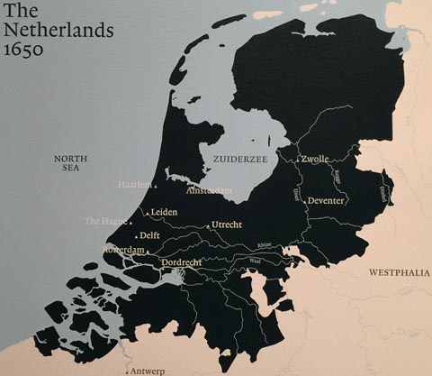 Map of the Netherlands, 1650