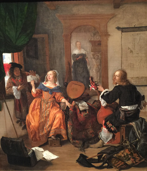 Gabriel Metsu, 1629-1667 A Musical Party, 1659