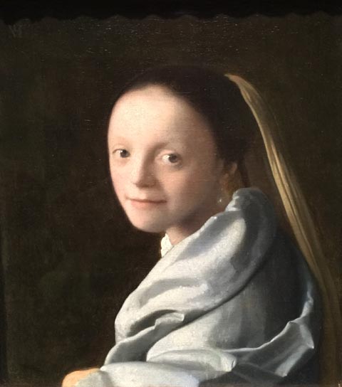 Johannes Vermeer, 1632-1675 Study of a Young Woman , c 1665-67