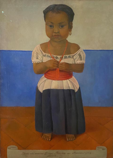 Diego Rivera, Girl with Coral Necklace, 1926, oil on canvas San Francisco Museum of Modern Art