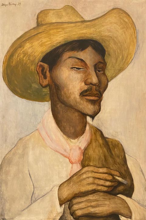 Diego Rivera, Man Smoking, 1937, tempera on masonite Williams College Museum of Art, Williamstown, MA