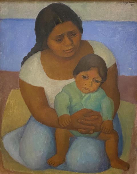 Diego Rivera, Mother and Child, 1926, oil on canvas Mills College Art Museum, Oakland, CA