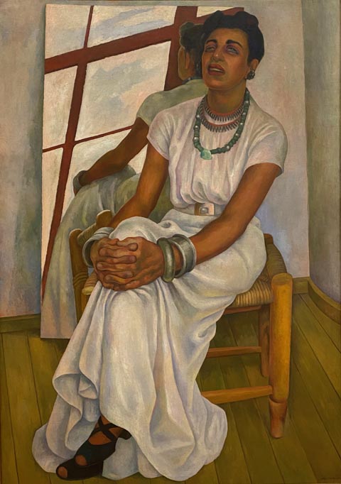 Diego Rivera, Portrait of Lupe Marin, 1938, oil on canvas, Museo de Arte Moderno, Inball, Mexico Cit
