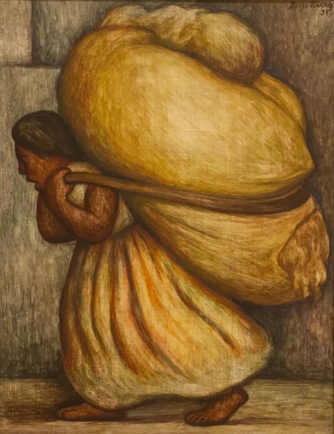 Diego Rivera, Scavenger, 1935, oil and temera on particle board Museo Soumaya, Mexico City