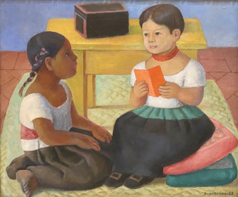 Diego Rivera, Seated Girls, 1928, oil on canvas Private Collection
