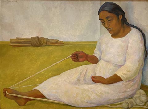 Diego Rivera, Winding Thread, 1936, oil on canvas Phoenix Art Museum, Phoenix, AZ