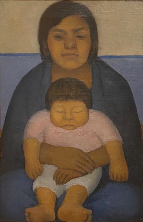 Diego Rivera, Sleeping Child, 1926, oil on canvas Private Collection