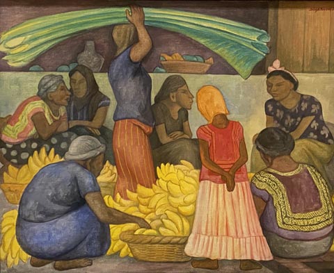 Diego Rivera, Tehuanas in the Market, 1935, oil on linen Collection of The Tobin Theater Arts Fund