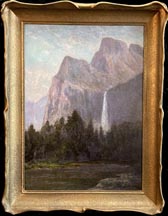 Carl Dahlgren, Yosemite's Bridalveil Falls with pie crust frame