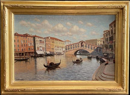 Richard Dey De Ribcowsky Rialto Bridge Venice Italy 1917