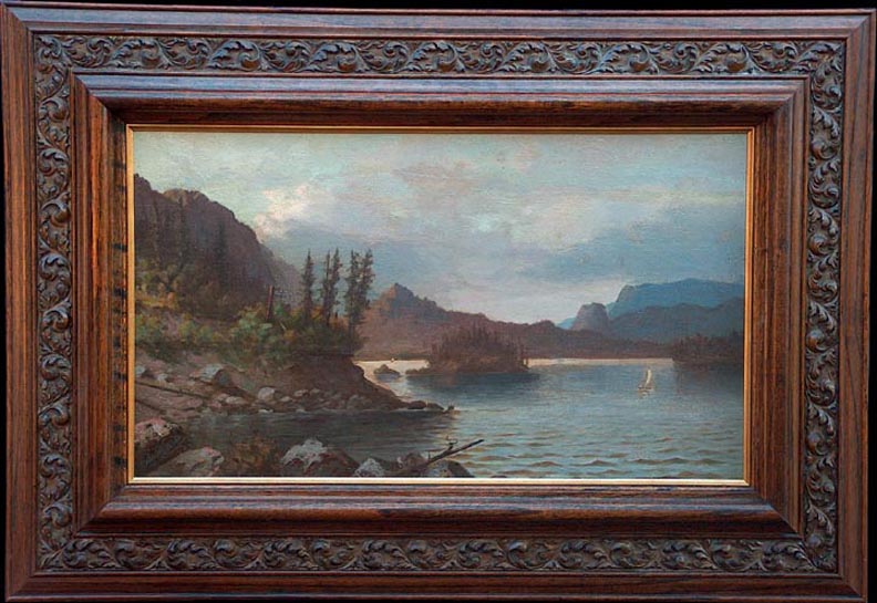Horace Wolfe Duesbury, Sierra Nevada lake with sailboat