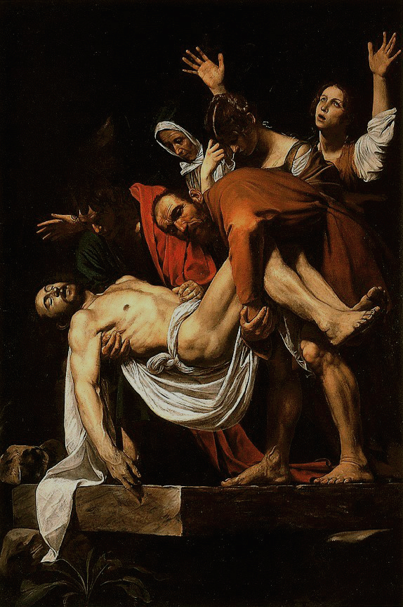 Caravaggio, The Entombment of Christ c1603 Vatican Museums, Rome