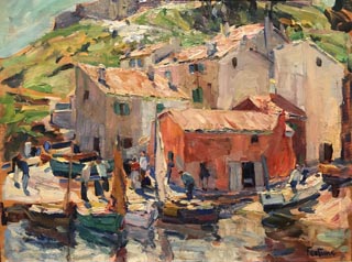 The Old Port, St. Tropez, c1925 Collection of Sandy Gmur Lansdale