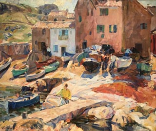 The Foreshore, St. Tropez, c1924-27 City of Monterey, deHaven / Jacks Collection