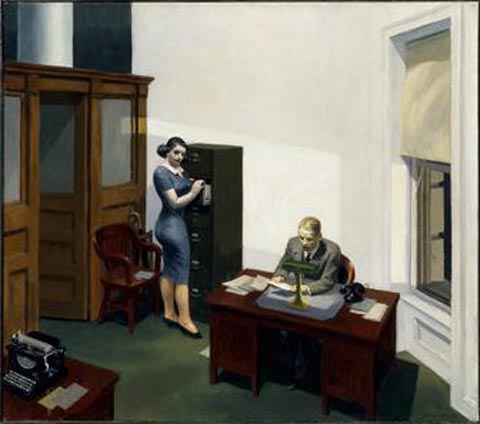 Edward Hopper, Office at Night,1940 Walker Art Center, Lowry Hill, Minneapolis, Minnesota