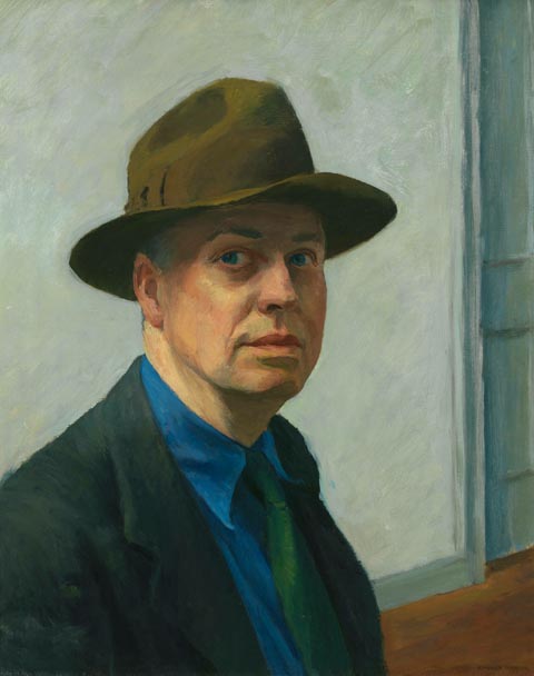 Edward Hopper, Self Portrait, 1925-30  Whitney Museum of American Art, New York