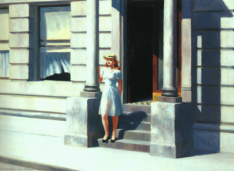 Edward Hopper, Summertime, 1943 Delaware Art Museum, Wilmington, Delaware