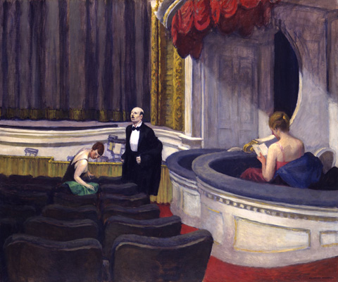 Edward Hopper, Two on the Aisle, 1927 Toledo Museum of Art, Toledo, Ohio