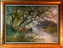 Hugo Anton Fisher, Cows in Marsh