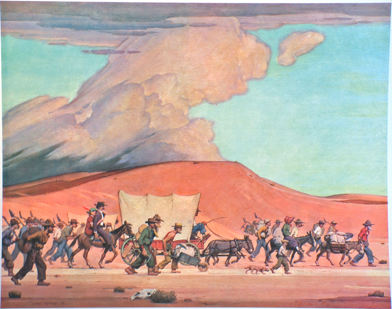 Victor Clyde Forsythe Print The Gold Rush