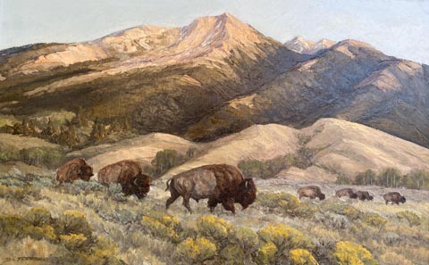 Bill Freeman, 1927-2013 Summer Range, oil on canvas, 24 x 38