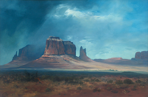 Ralph Love, 1907-1992 Monument Valley, oil on canvas, 24 x 36