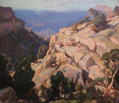Carl Oscar Borg, 1879-1947, The Grand Canyon, 1927, Class of Winter, 1927