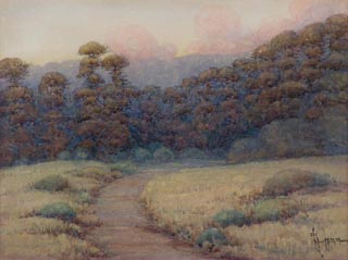 Woodland Clearning Watercolor, 9 3/4 x 12 1/2 Grace Allison Griffith, 1885-1955