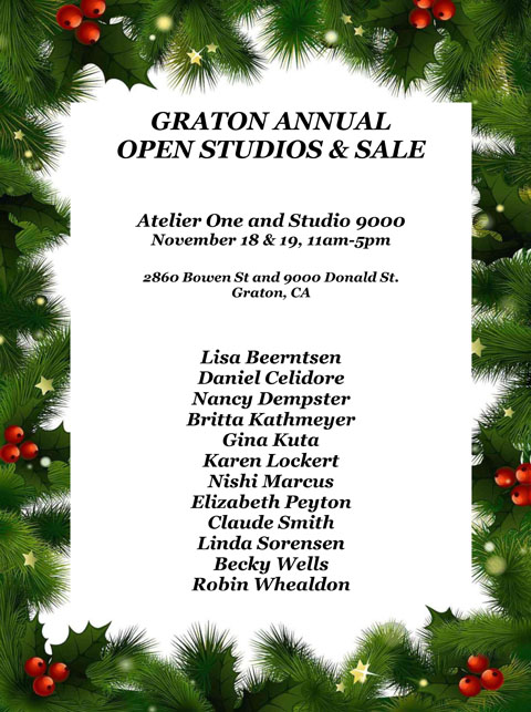 Graton Annual Open Studios Sale Flyer