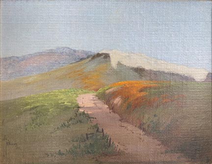 Grace Allison Griffith, Dune Path, 1913, oil on canvas board, 7 1/2 x 9 1/2, $2,200